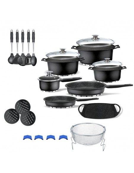 Trem de Cozinha de Titânio, 25 Peças